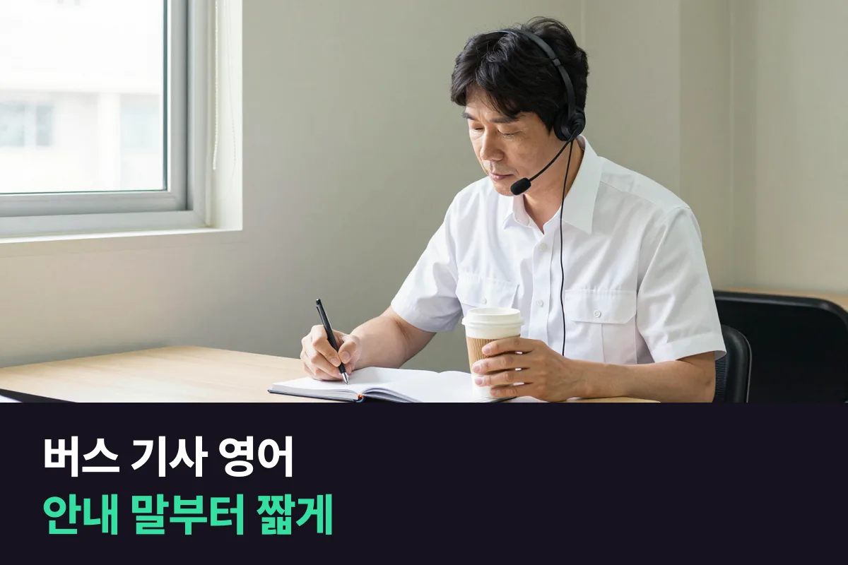 외국인 승객을 태우는 공항버스·관광버스 기사는 영어로 무엇을 말할 수 있어야 할까요?