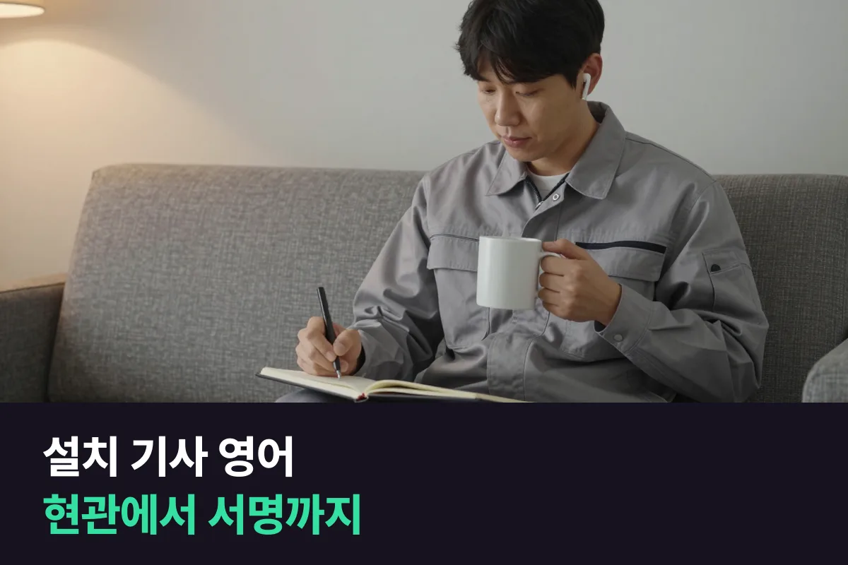 외국인 가정에 가전·인터넷을 설치하러 가는 날, 설치 기사는 영어로 무엇을 말해야 할까요?