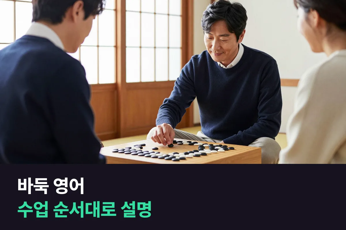 외국인 수강생에게 바둑을 가르치는 강사는 수업 영어를 어떻게 준비할까요?