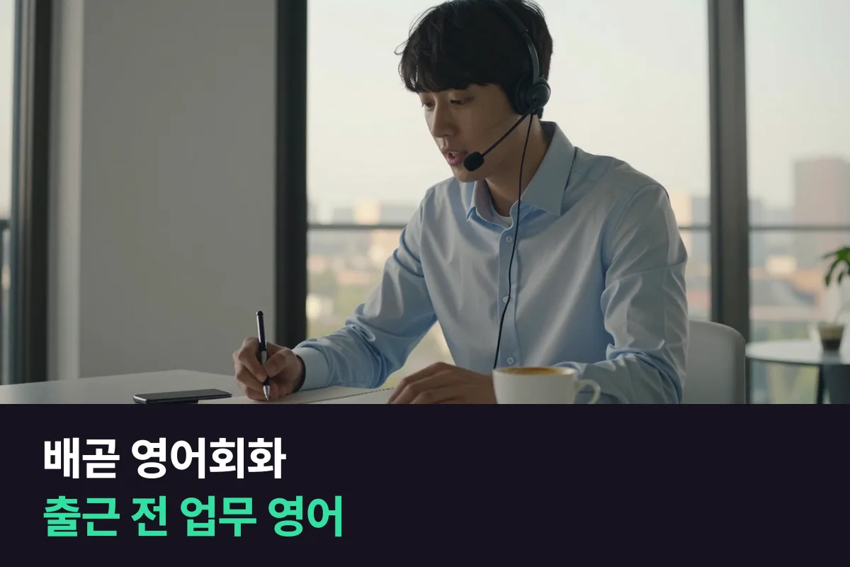 배곧 영어회화: 업무에서 영어를 써야 하는 직장인의 출근 전 8주 계획