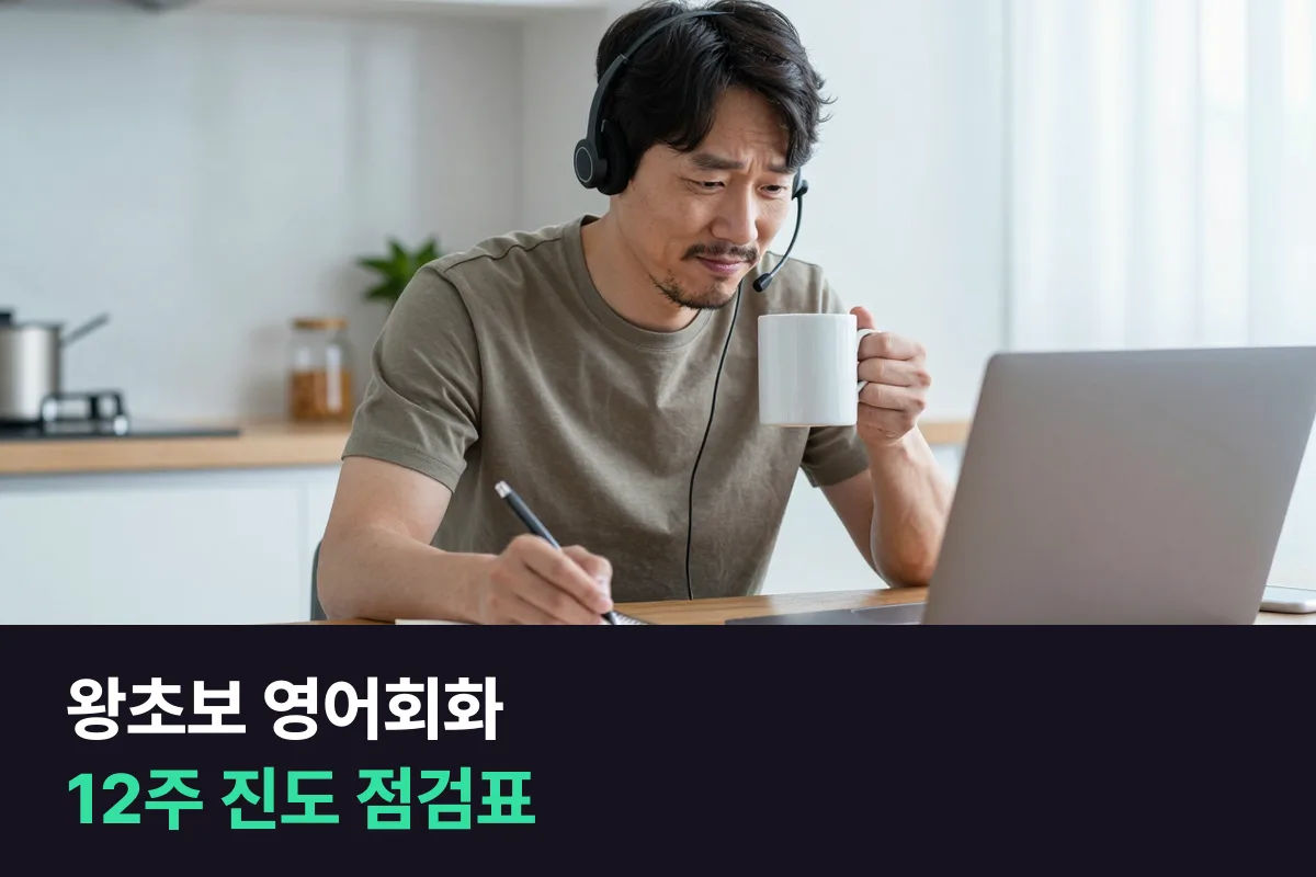 왕초보 영어회화 순서: 12주 동안 주마다 입으로 확인하는 진도 점검표