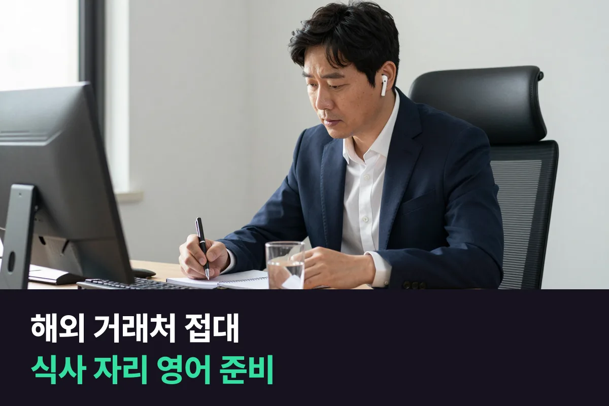비즈니스 식사 영어: 해외 거래처 접대 자리, 이 순서로 준비해요