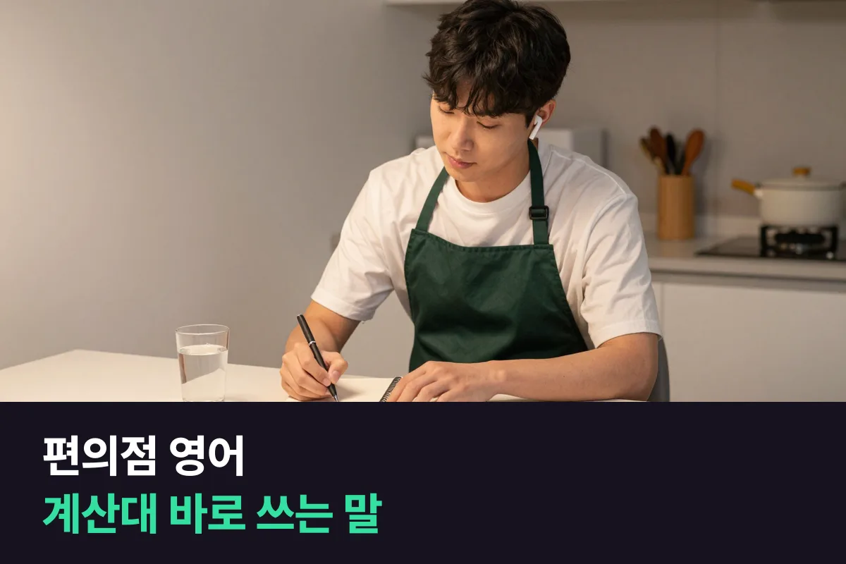 편의점 영어: 외국인 손님 앞 계산대에서 당황하지 않으려면 무엇부터 익힐까요?
