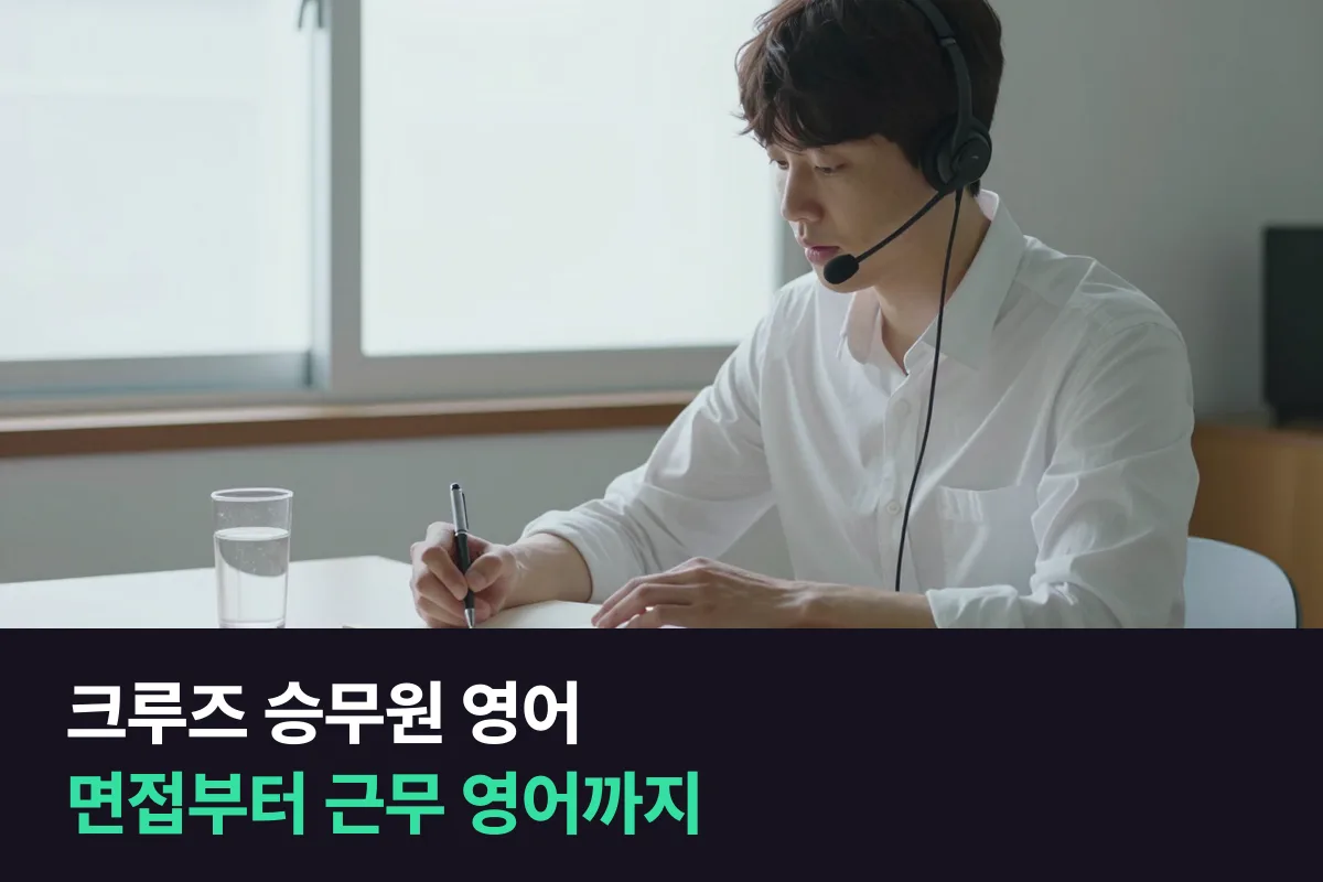 크루즈 승무원 취업, 영어면접과 현장 영어는 어떤 순서로 준비하나요?