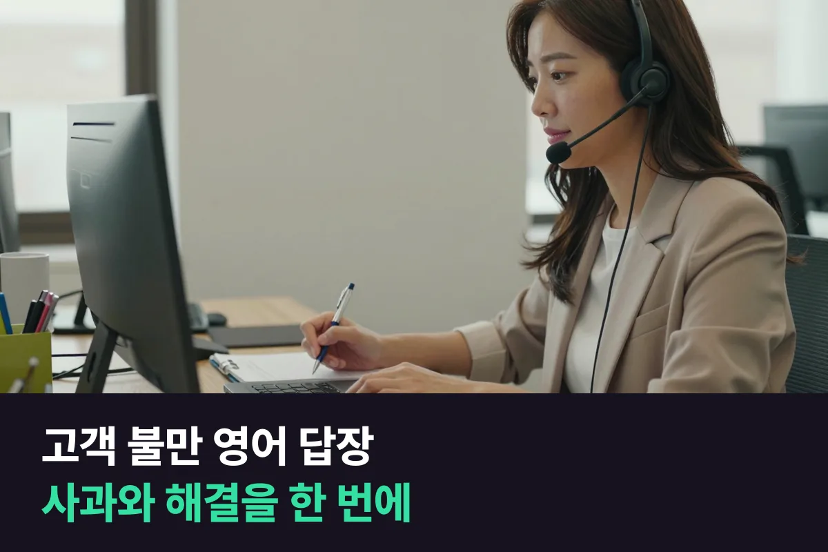 고객의 불만 메일에 사과하고 해결 방법을 알리는 영어 답장 예문