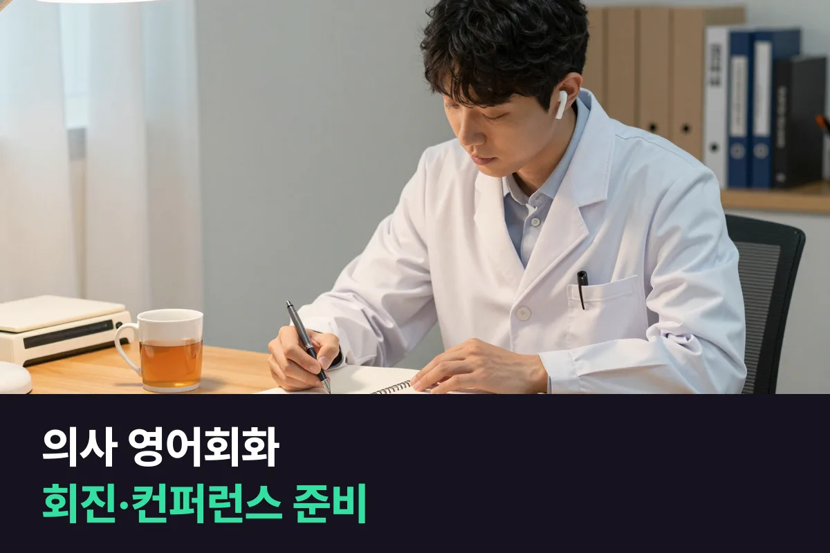 해외 병원 연수를 앞둔 의사, 회진과 컨퍼런스 영어는 무엇부터 연습할까요?