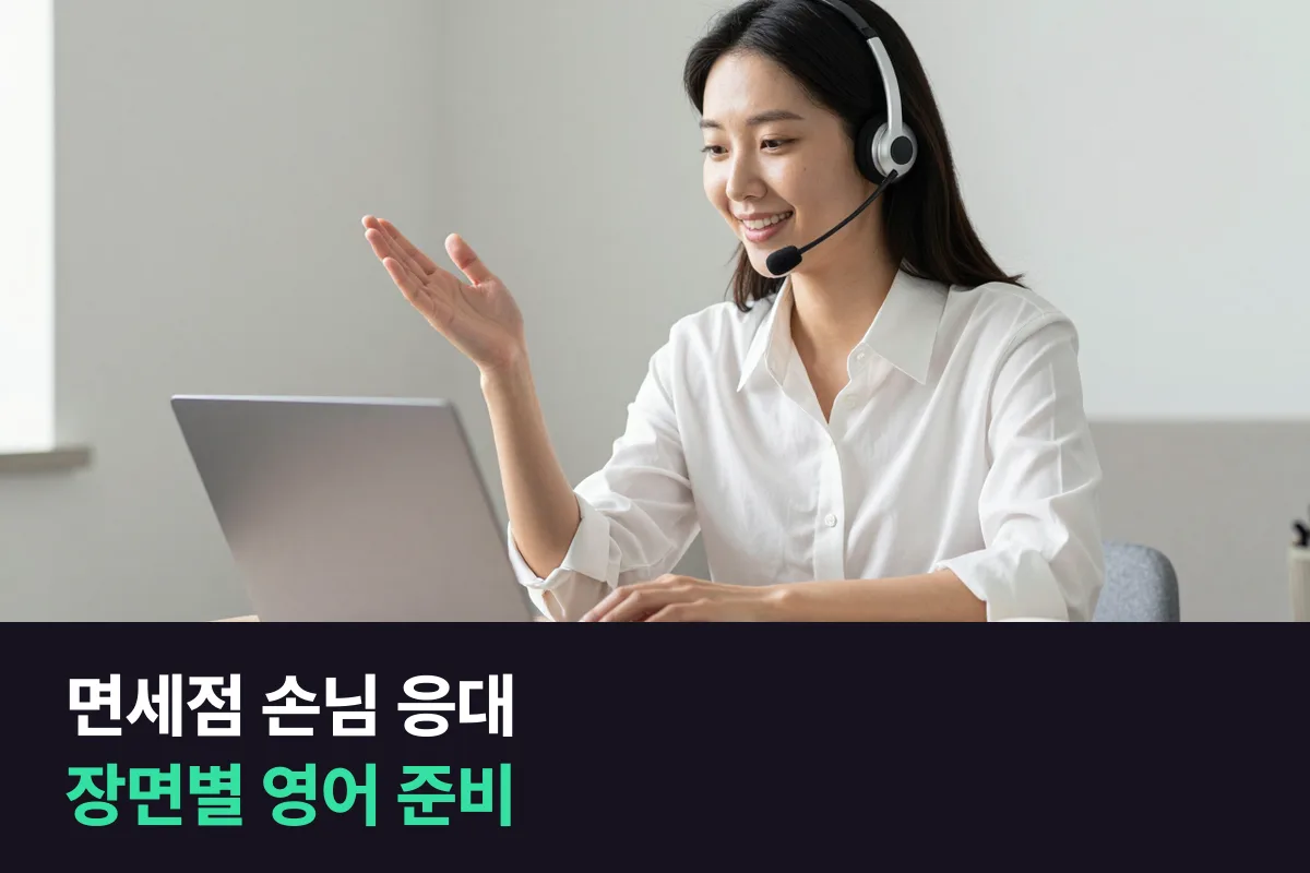공항 면세점 판매직 외국인 손님 응대 영어 준비