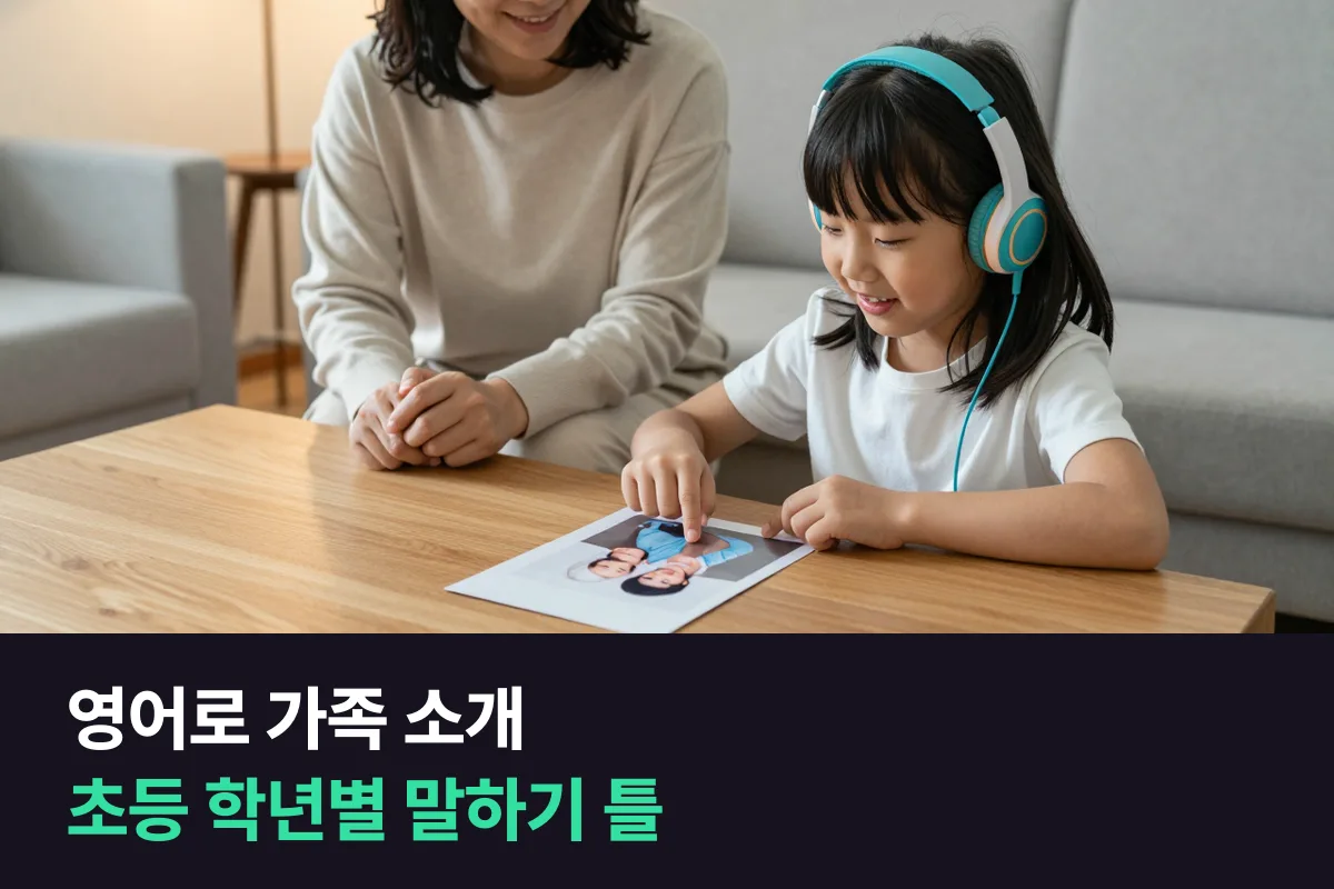 초등 아이 영어로 가족 소개: 'This is my mom.'에서 1분 말하기까지