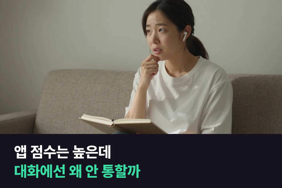 엘사 스피크 점수는 높은데 대화에서 발음이 안 통할 때 앱과 강사 중 무엇을 고를까