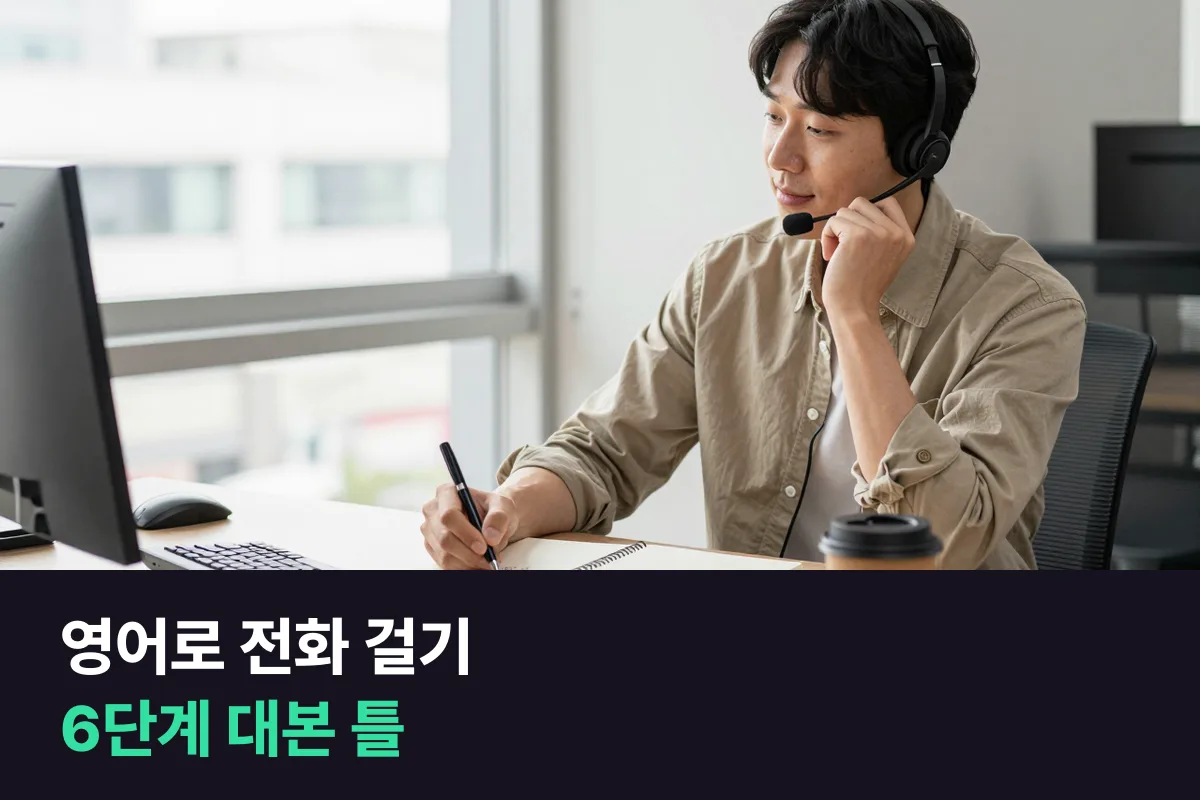 영어로 전화 걸기: 담당자 찾기부터 용건·마무리까지 그대로 채워 쓰는 대본 틀