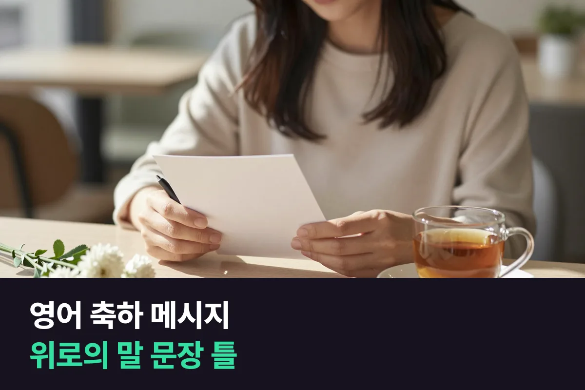 영어 축하 메시지·위로 메시지, 상황마다 그대로 쓰는 문장 틀