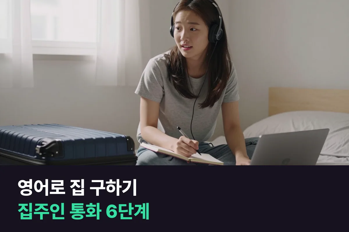 영어로 집 구하기: 유학·워홀 첫 집을 구할 때 집주인과 나누는 6단계 통화 대본