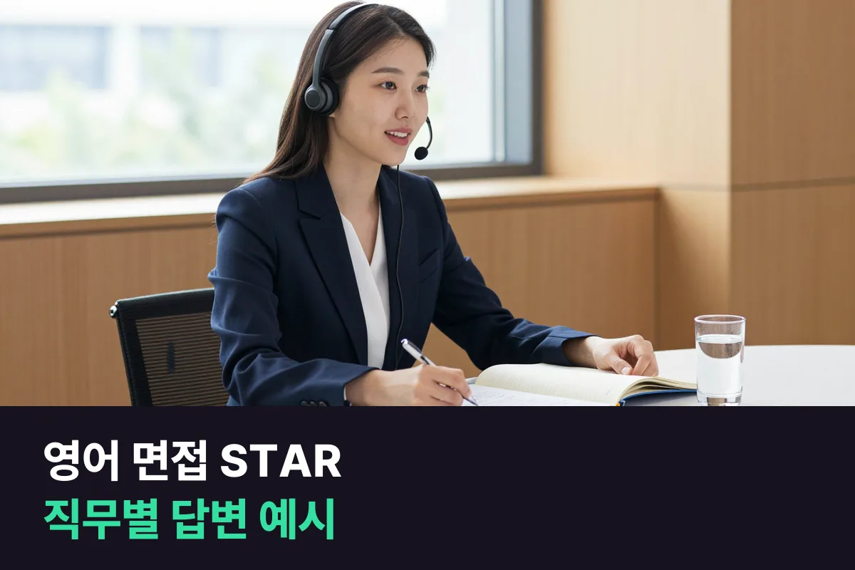 영어 면접 STAR 답변 예시: 직무마다 면접관이 듣고 싶은 행동이 달라요