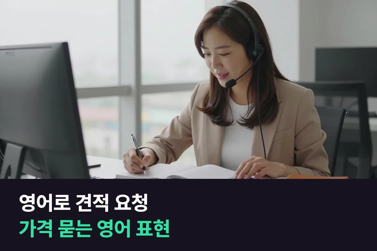 영어로 견적 요청: 거래처에 가격을 묻고 견적서를 받는 메일·통화 문장 틀