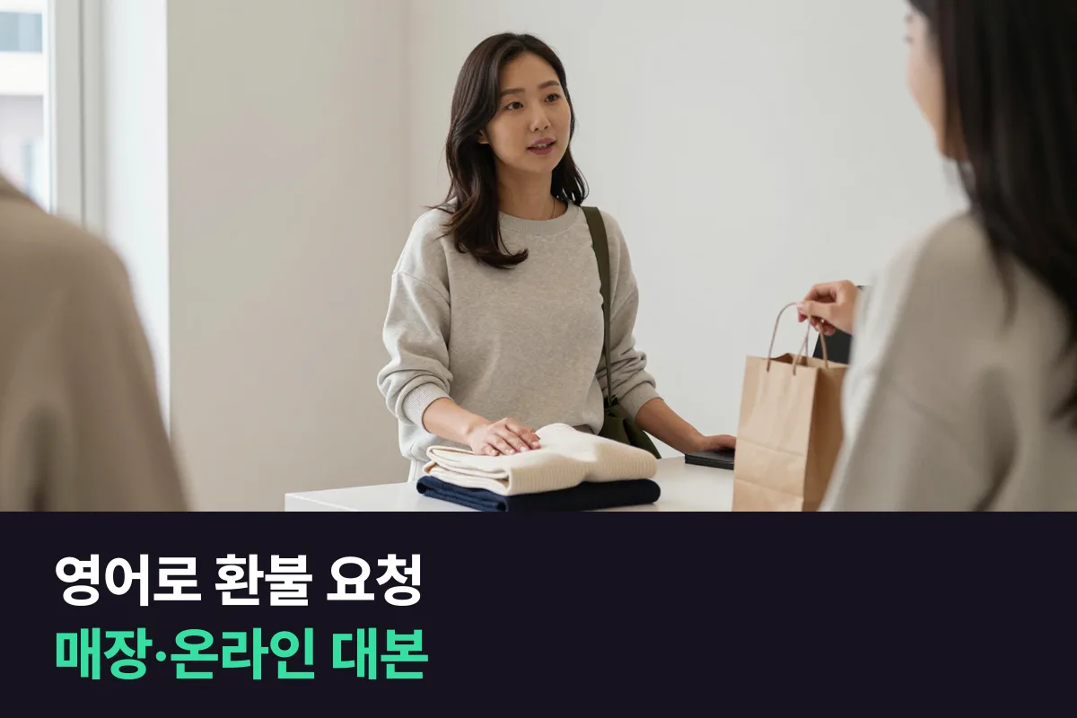 영어로 환불 요청: 매장에서 말하는 대본과 온라인으로 보내는 메일 틀