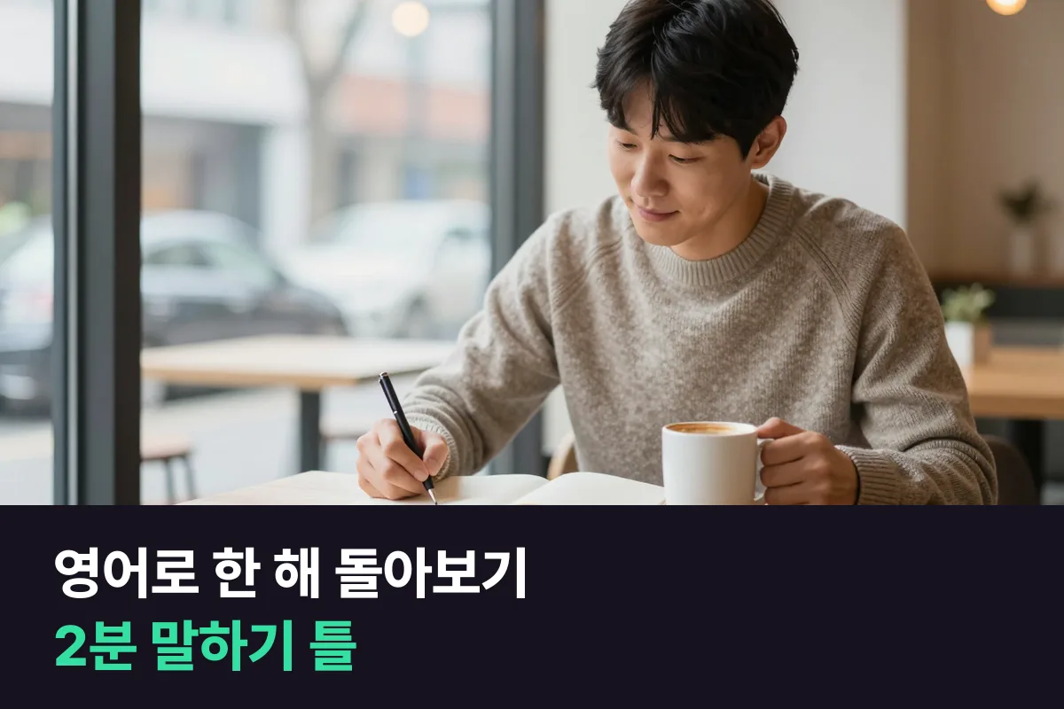 영어로 한 해 돌아보기: 올해 한 일과 내년 계획을 2분 안에 말하는 틀