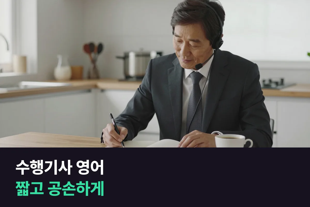 외국인 임원을 모시는 수행기사는 차 안 영어회화를 무엇부터 준비할까요?