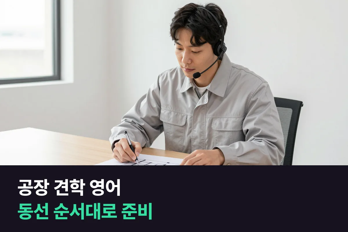 해외 바이어가 공장 견학을 온다면, 생산관리자는 영어로 무엇을 준비해야 할까요?