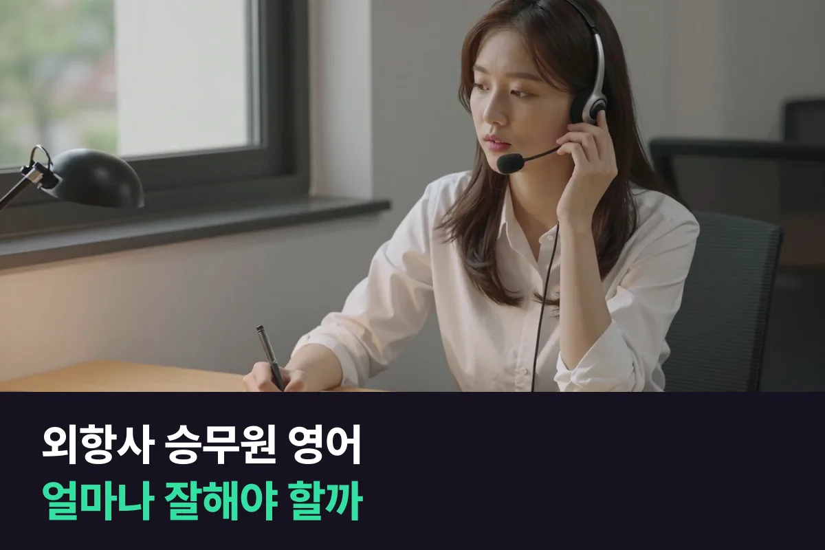 외항사 승무원 영어 실력은 어느 정도면 될까, 질문을 못 알아들었을 때 대처하는 법