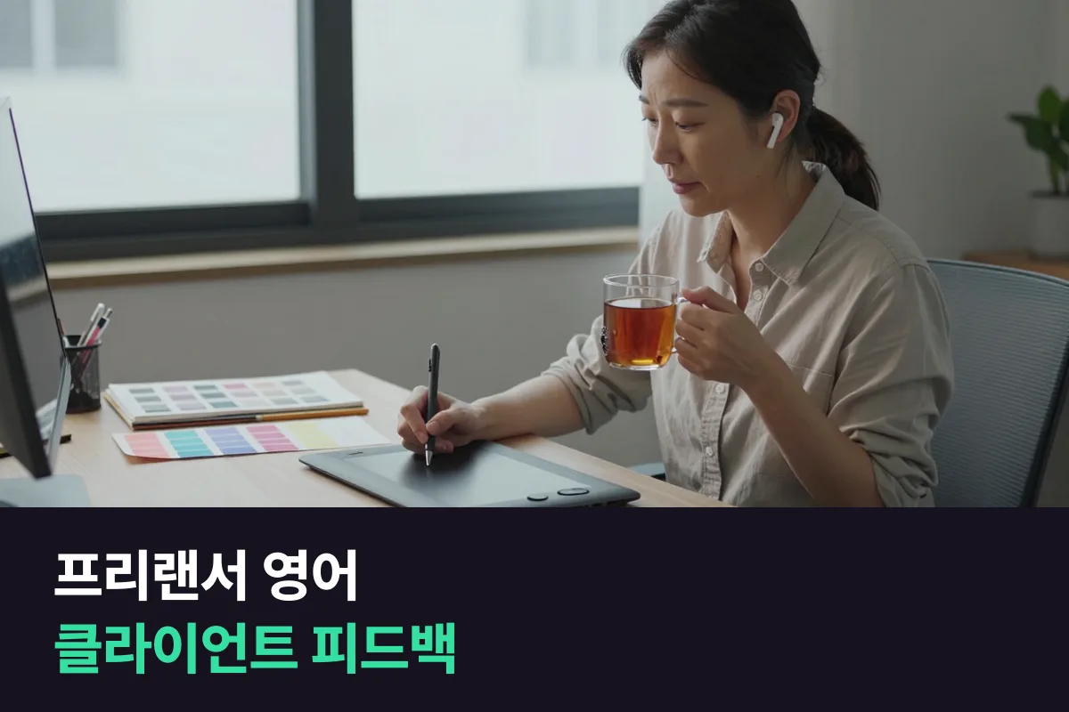 프리랜서 영어: 해외 클라이언트 디자인 피드백에 답하는 문장과 통화 연습 순서
