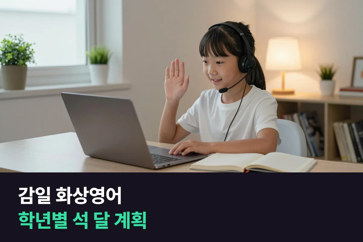 감일 화상영어: 학년별로 첫 3개월 수업을 짜는 법