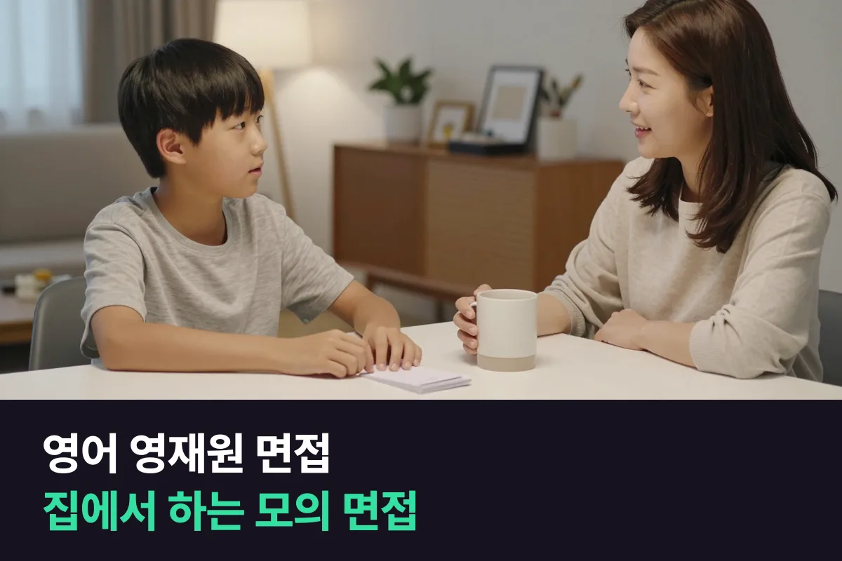 영어 영재원 면접: 부모는 묻고 기다리고, 고치는 건 강사에게 맡기세요