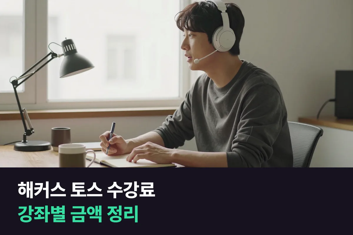 해커스인강 토익스피킹 수강료를 강좌별 수강기간·강수·할인가로 정리하고 1:1 말하기 수업과 나란히 놓았어요