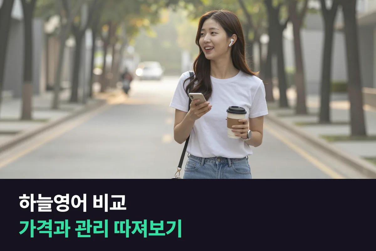 하늘영어 비교: 더 싼 쪽과 더 편한 쪽이 달라요