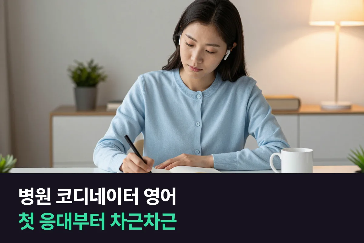 외국인 환자를 받는 병원 코디네이터, 영어회화는 무엇부터 준비할까요?