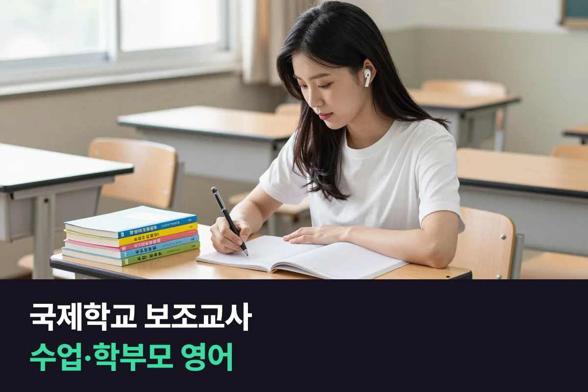 국제학교 보조교사로 일하게 됐다면 수업·학부모 응대 영어는 무엇부터 준비할까요?