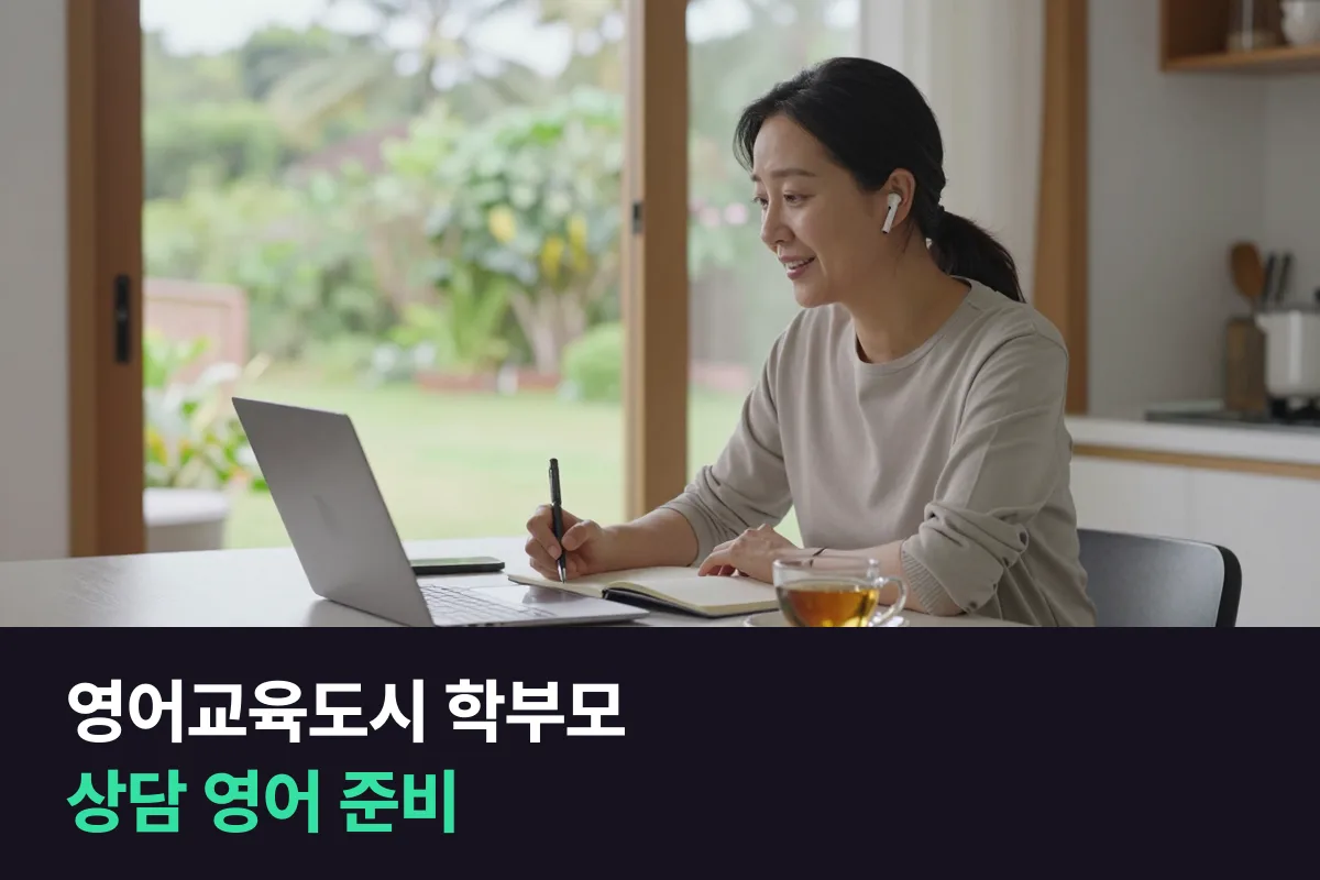 제주영어교육도시 학부모가 화상영어로 학교 상담과 이메일 영어를 준비하는 법