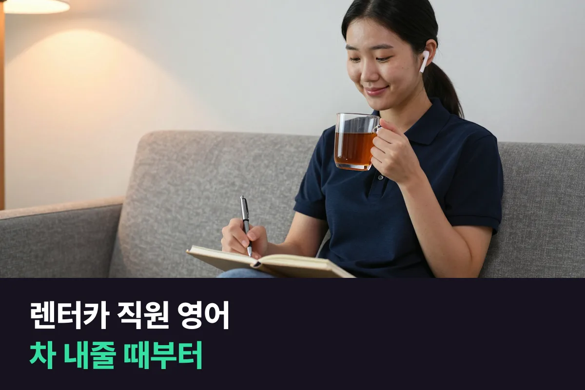 제주에서 외국인 손님을 맞는 렌터카 직원은 영어회화를 무엇부터 준비할까요?