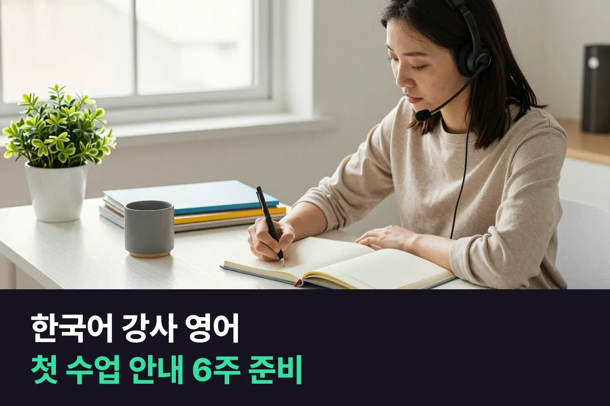한국어 강사는 유학생에게 수업 안내를 영어로 어떻게 하면 될까요?