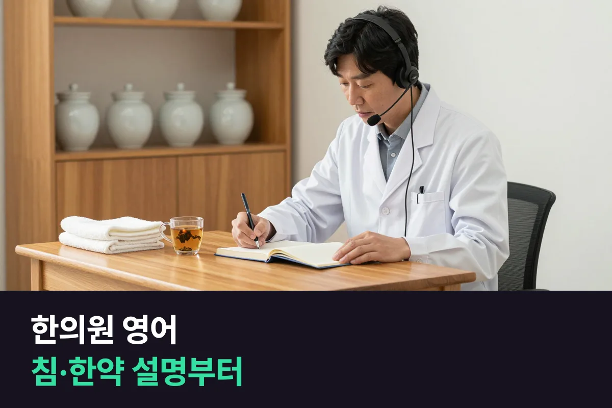 외국인 환자에게 침과 한약을 설명해야 하는 한의원 원장·직원은 영어를 무엇부터 준비할까요?