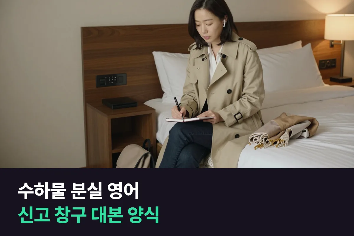 수하물 분실 영어: 'My bag didn't arrive' 한 문장에서 시작해 다섯 가지만 말하면 돼요