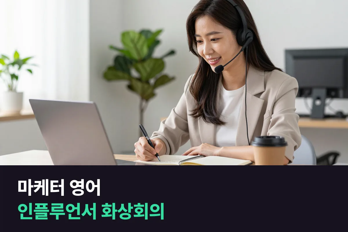 마케터 영어: 해외 인플루언서와의 협업 화상회의, 물어볼 질문과 4주 연습 계획