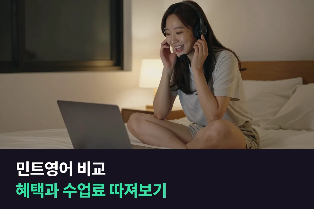 민트영어 비교: 부가 혜택은 민트, 수업료는 파워잉글리쉬
