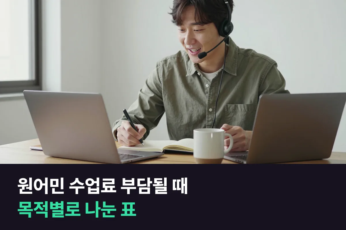 원어민 화상영어 수업료가 부담될 때: 목적별로 어디가 맞는지 나눠 봤어요