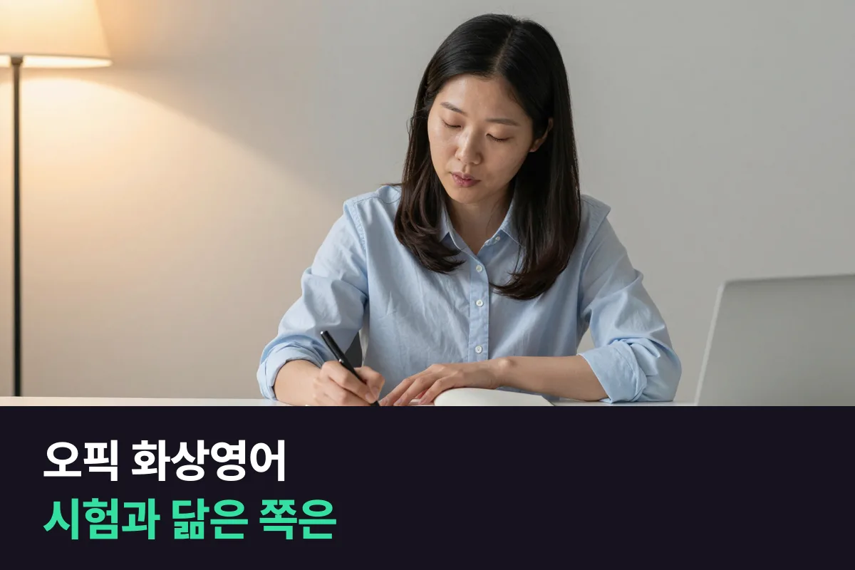 오픽 준비하는 직장인에게 화상영어와 전화영어 중 시험과 더 닮은 쪽은?