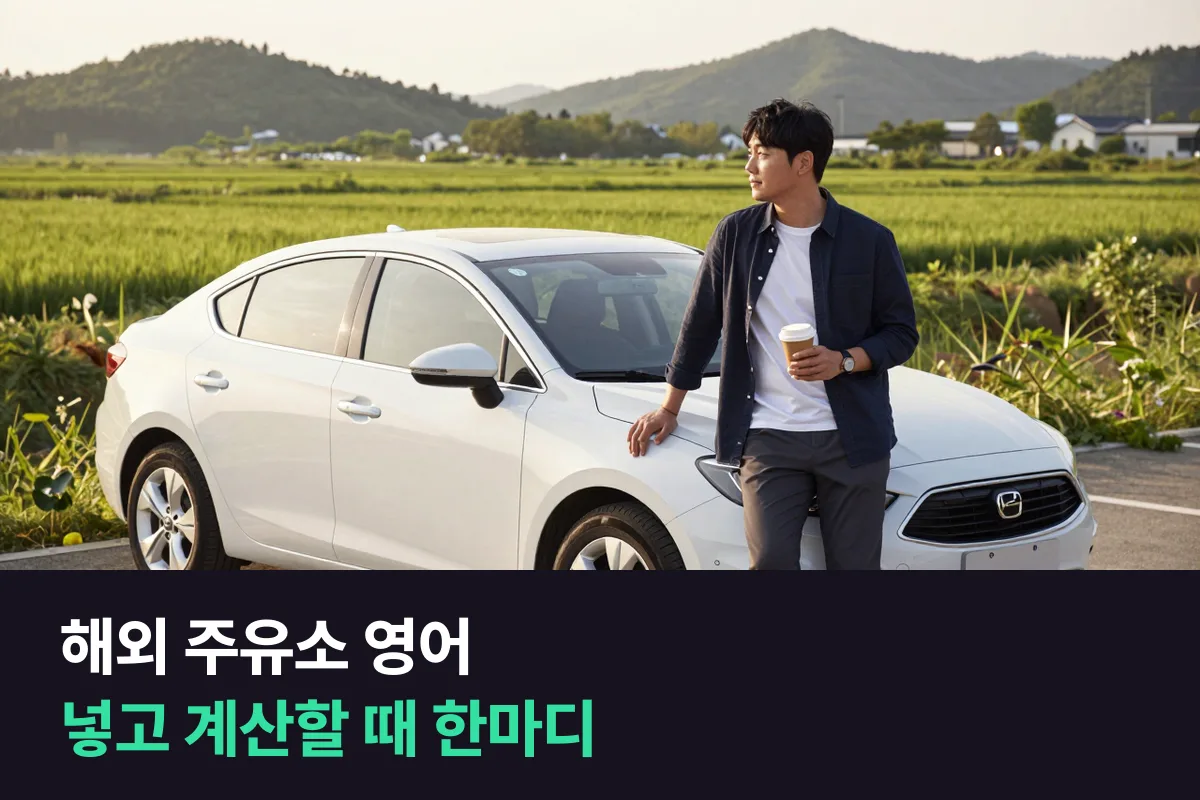 해외 주유소에서 기름을 넣고 계산할 때 영어로 뭐라고 하나요?