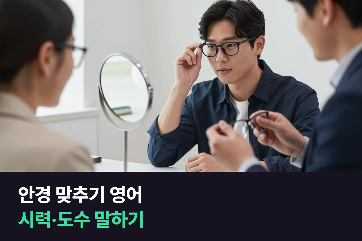 해외에서 안경을 맞출 때는 도수 종이 한 장과 이 표현들이면 돼요