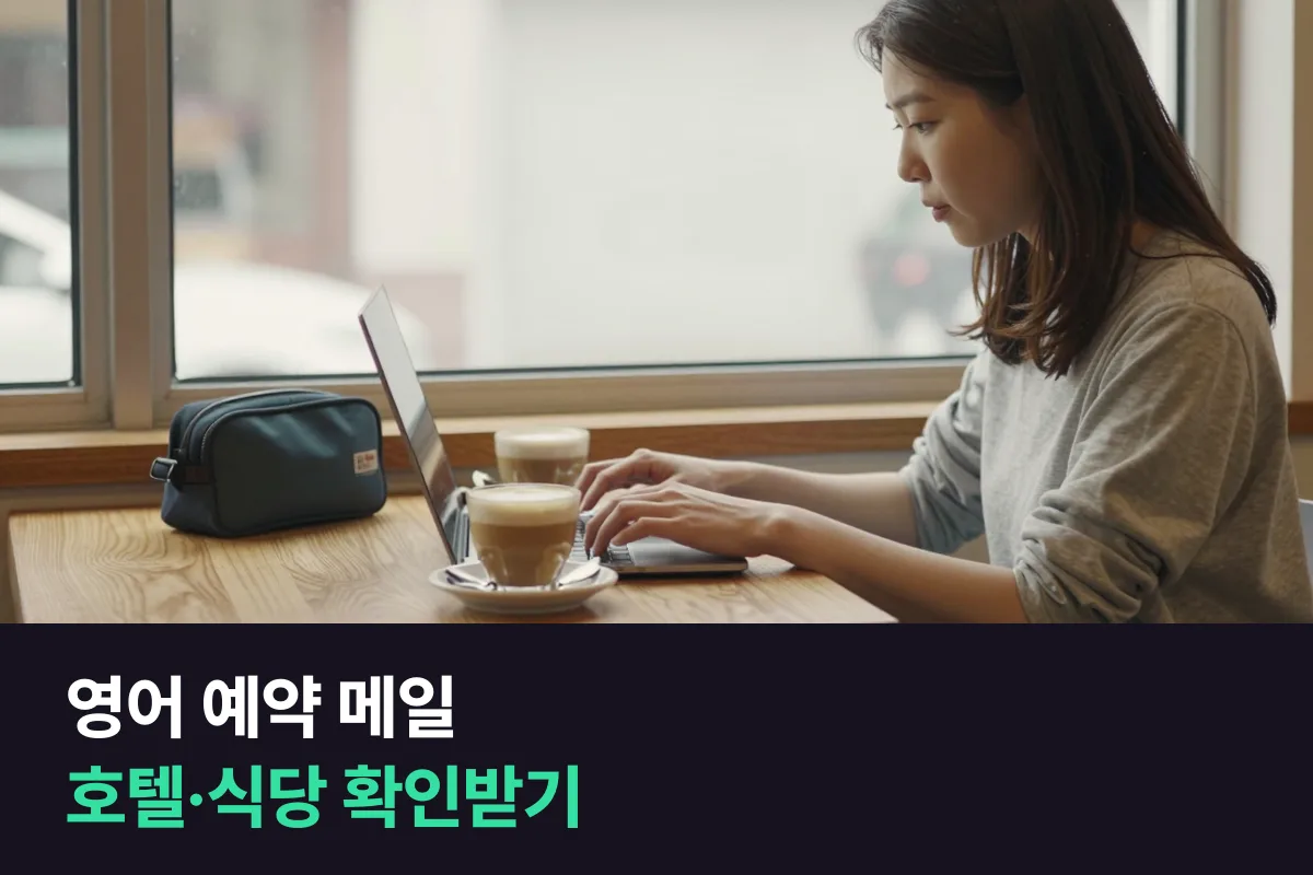 영어 예약 메일은 제목 한 줄, 날짜·인원·요청, 확인 부탁 순서로 쓰면 답장이 빨라요