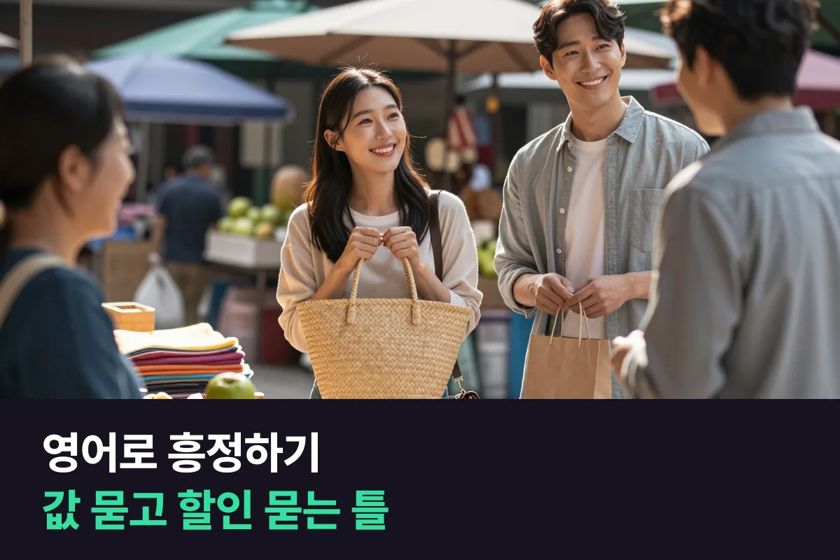 영어로 흥정하기: 시장에서는 값을 깎고, 매장에서는 할인을 묻는 문장 틀