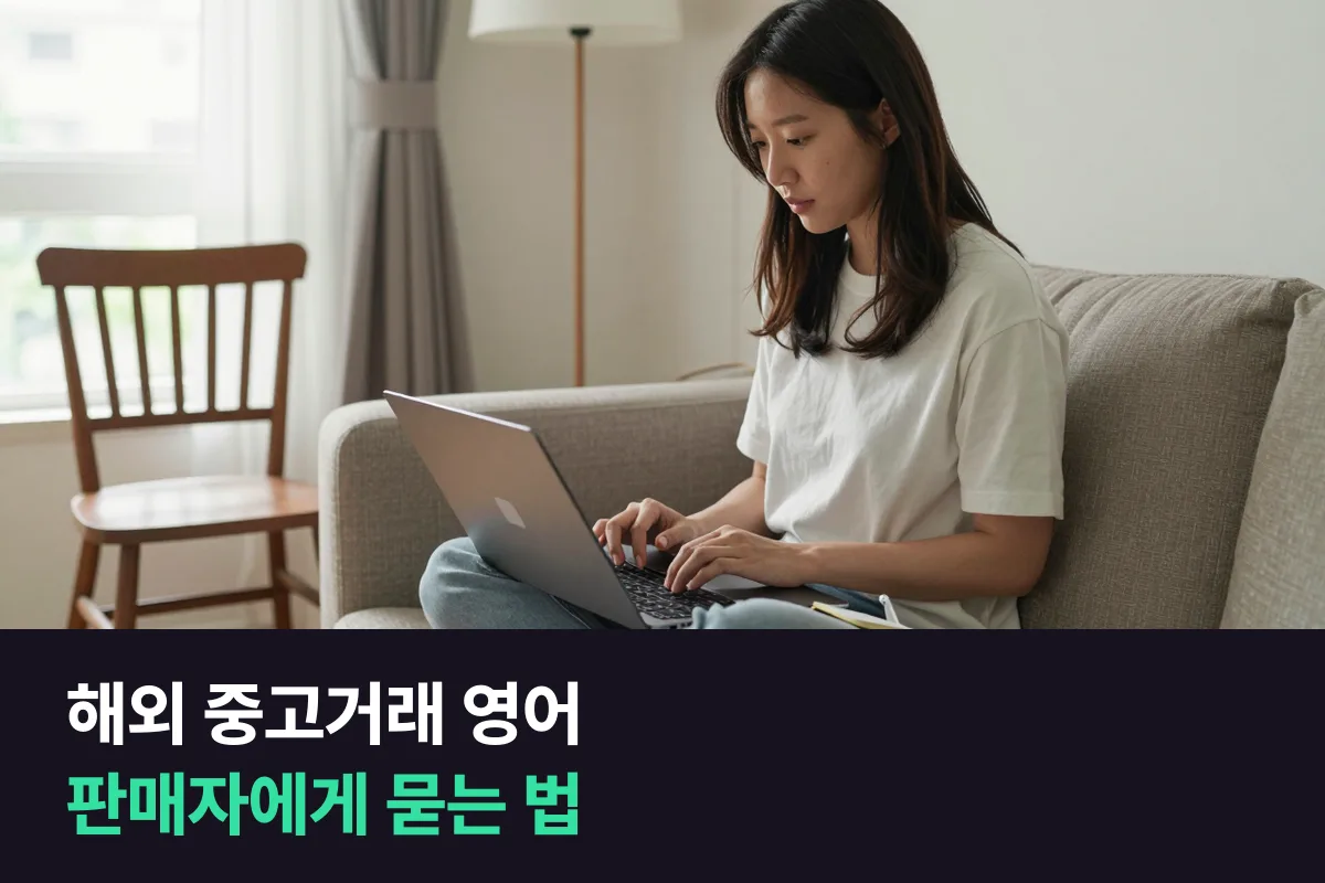 해외 중고거래에서 판매자에게 보내는 영어 메시지, 첫 인사부터 만날 곳까지