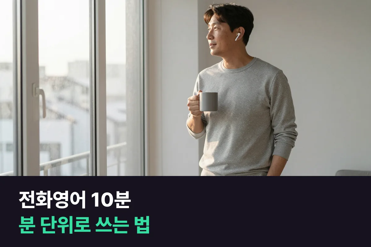 전화영어 10분: 분 단위로 나눠 쓰면 안부만 묻다 끝나지 않아요