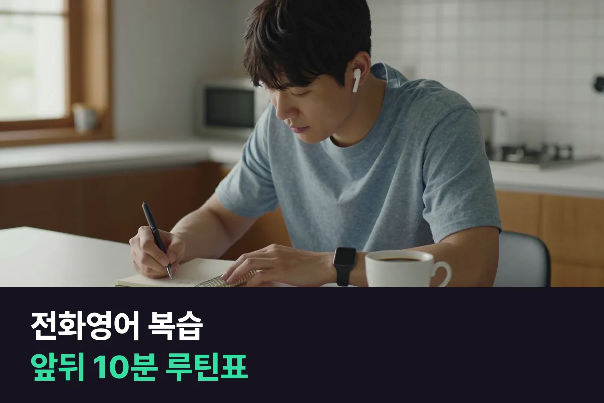 전화영어 복습: 수업 앞뒤 10분을 이렇게 나눠 쓰세요