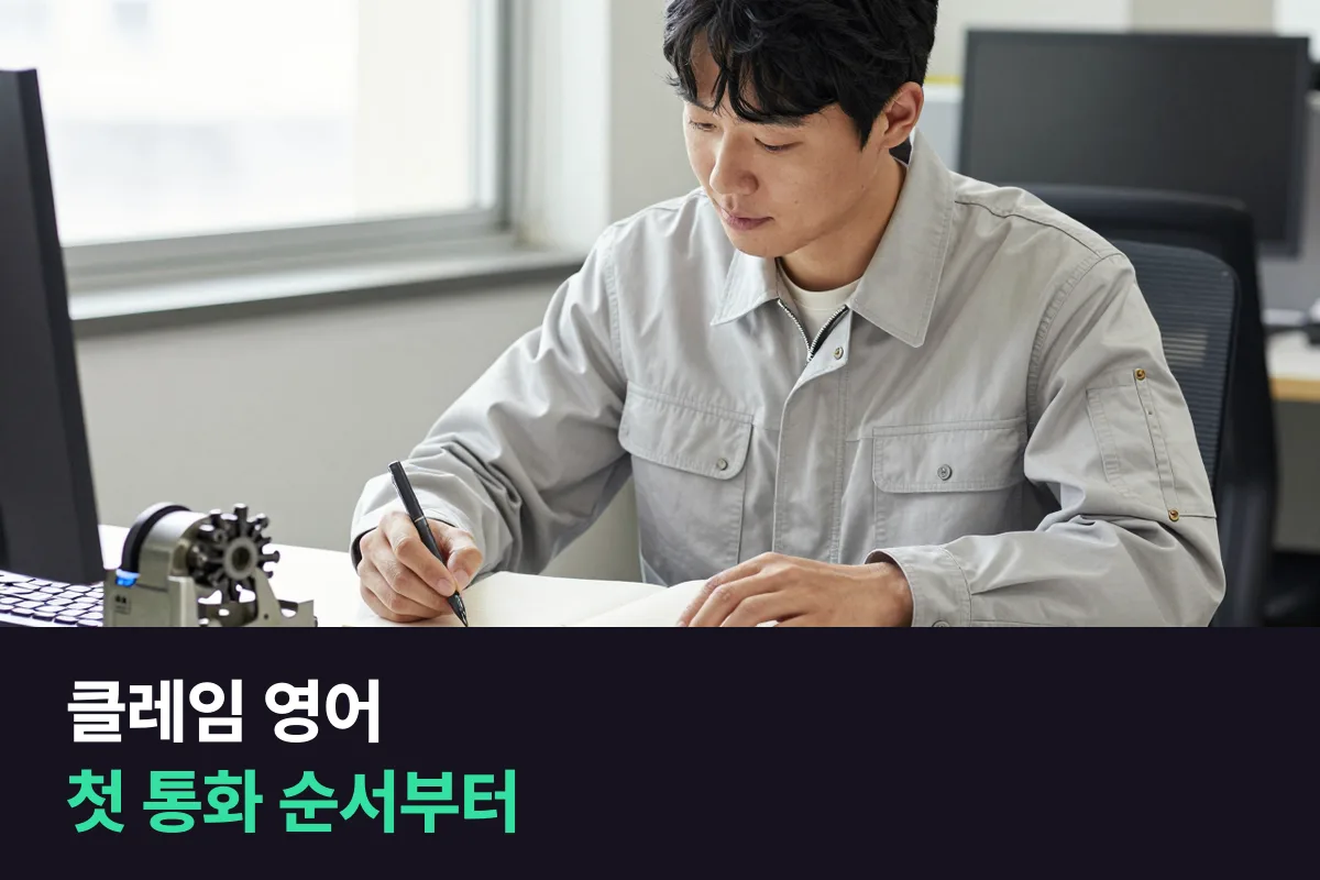 해외 고객사 클레임 전화를 받는 품질보증 담당자는 영어를 어떻게 준비할까요?