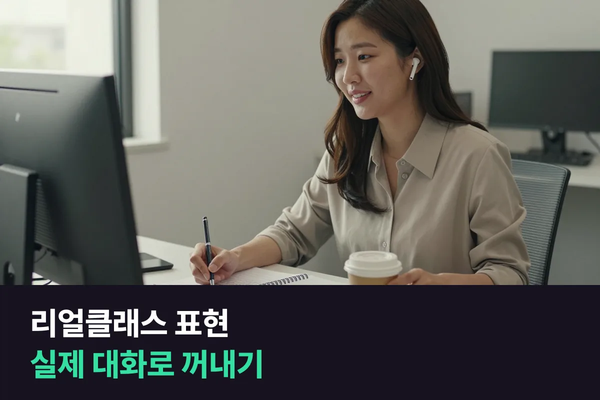 리얼클래스 영상으로 익힌 표현, 1:1 전화영어에서 직접 꺼내 보려는 직장인이 고를 기준