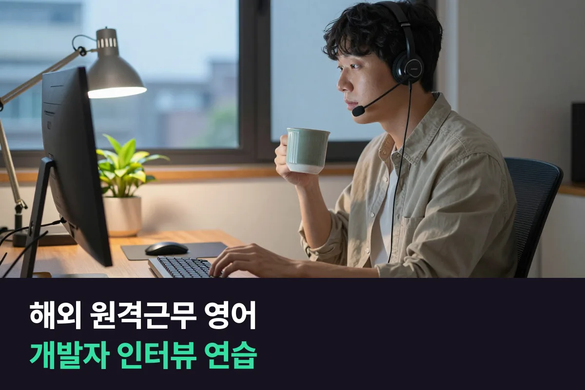 해외 원격근무 영어 인터뷰: 개발자는 무엇을 먼저 연습해야 할까요?