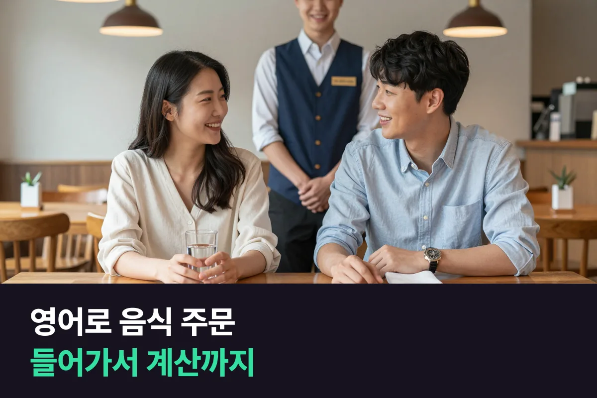 영어로 음식 주문: 들어가서 계산하고 나올 때까지 여섯 단계 대본